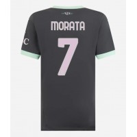 Zenski Nogometni Dres AC Milan Alvaro Morata #7 Rezervni 2024-25 Kratak Rukav